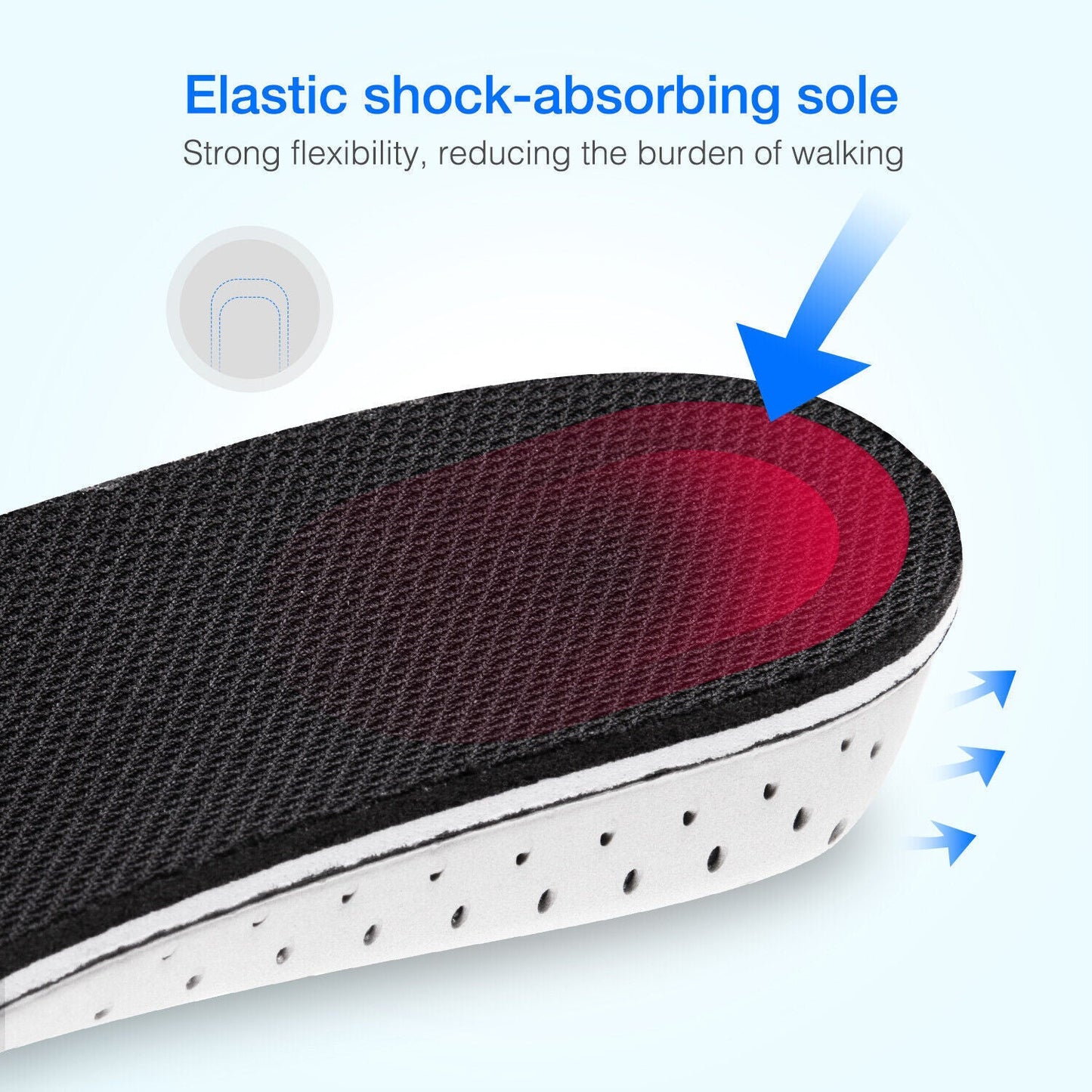 Men Women Invisible Height Increase Insoles