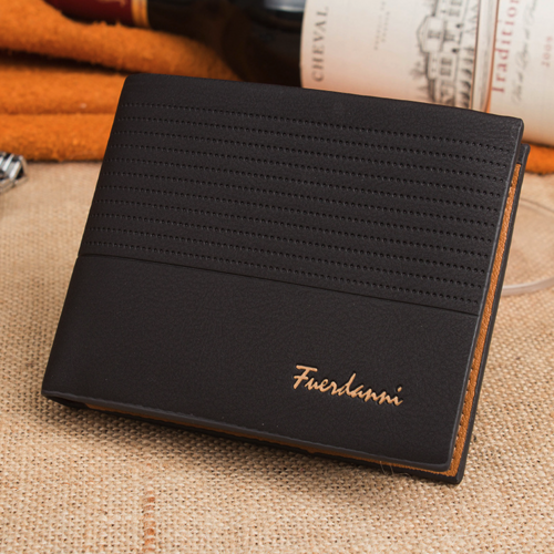 Men's Bifold Leather Credit ID Card Holder Wallet