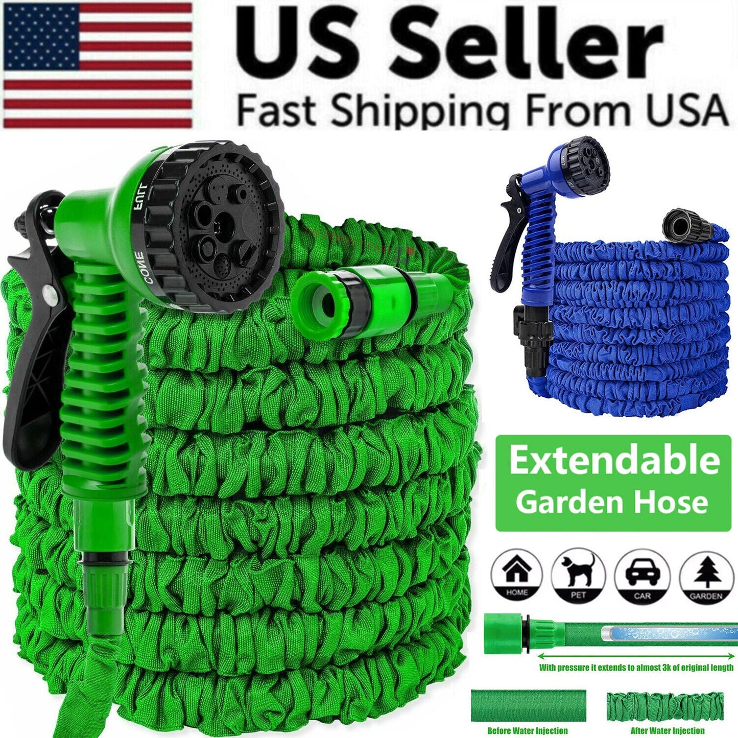 Expanding Expandable Flexible Garden Water Hose