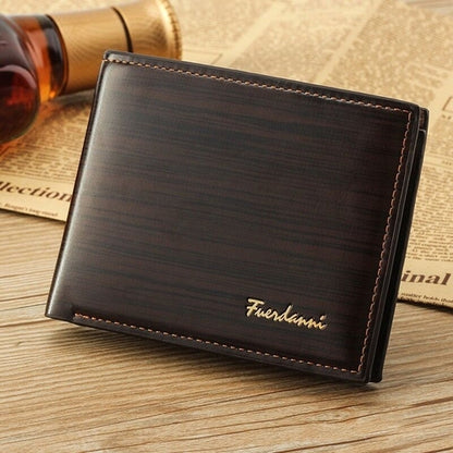 Men's Bifold Leather Credit ID Card Holder Wallet