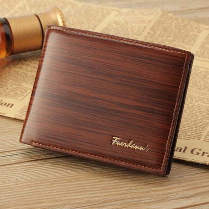 Men's Bifold Leather Credit ID Card Holder Wallet