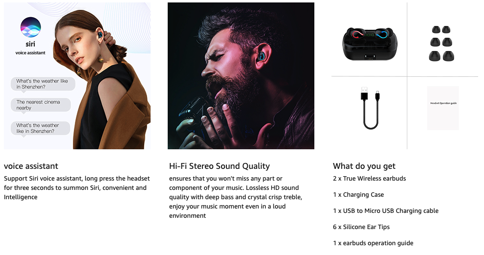 Mini TWS Bluetooth 5.1 Earbuds