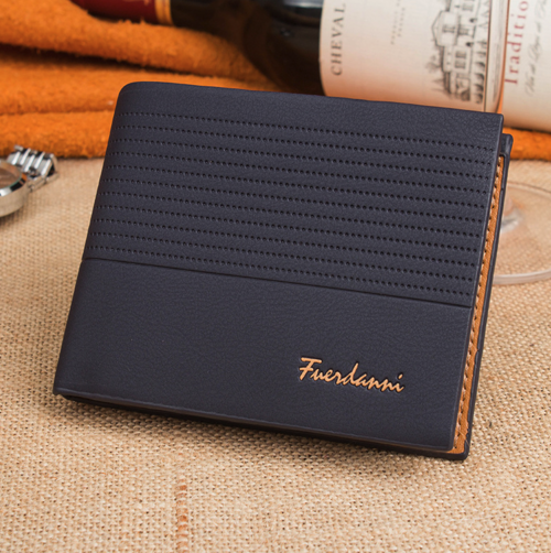 Men's Bifold Leather Credit ID Card Holder Wallet