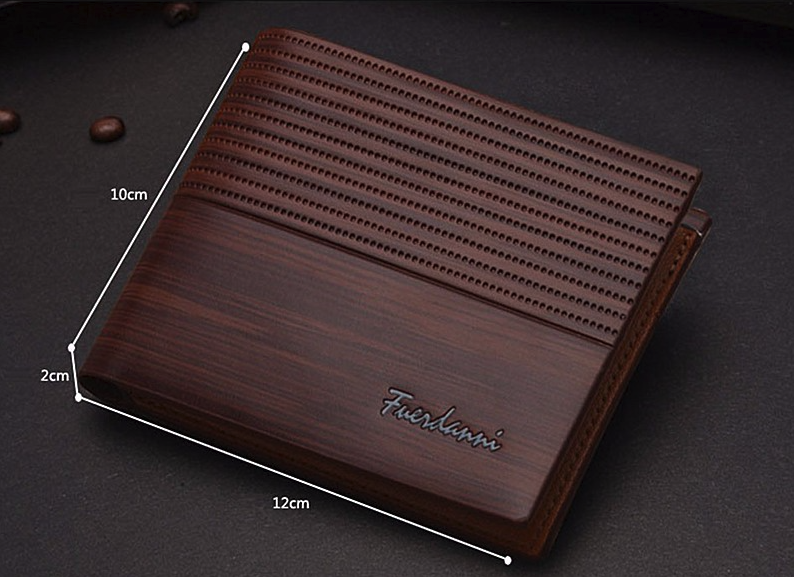 Men's Bifold Leather Credit ID Card Holder Wallet