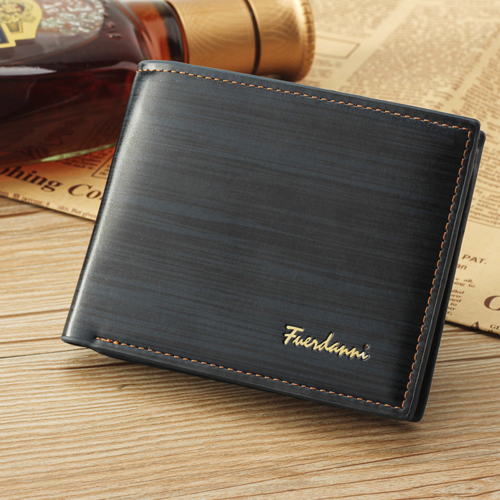 Men's Bifold Leather Credit ID Card Holder Wallet