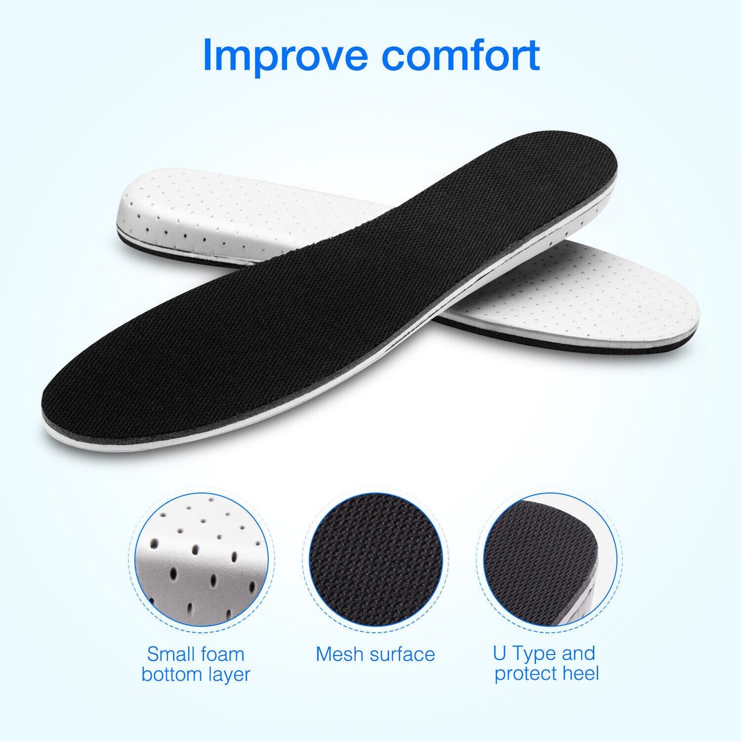 Men Women Invisible Height Increase Insoles