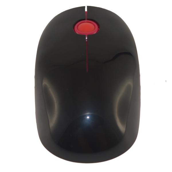 Black & Red Ergonomic Wireless Mouse