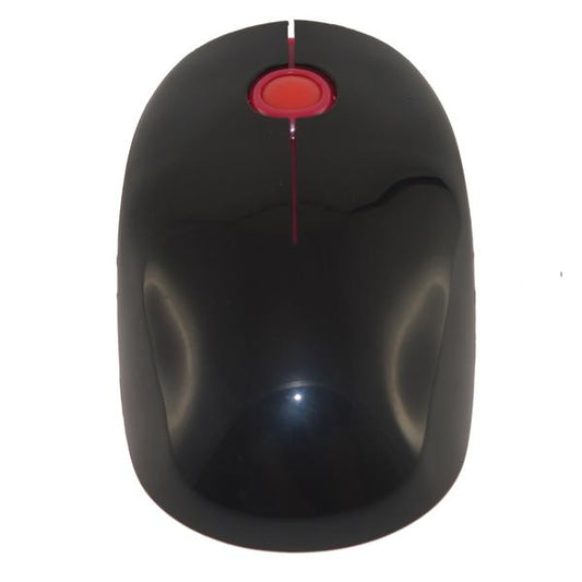 Black & Red Ergonomic Wireless Mouse